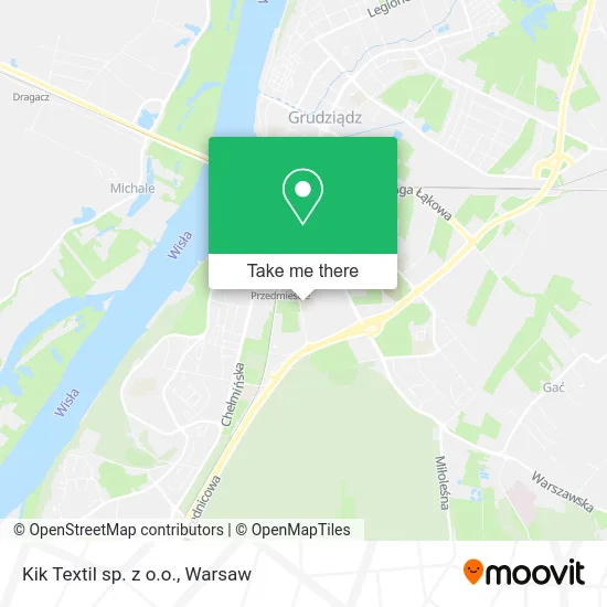 Карта Kik Textil sp. z o.o.