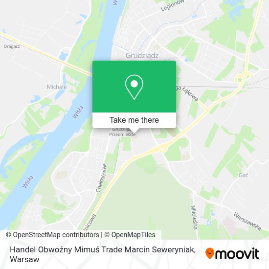 Handel Obwoźny Mimuś Trade Marcin Seweryniak map