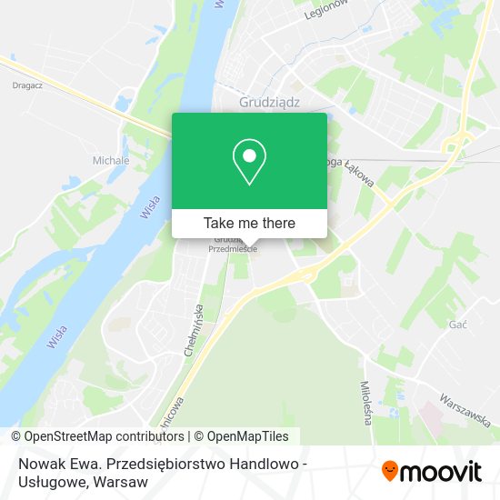 Nowak Ewa. Przedsiębiorstwo Handlowo - Usługowe map