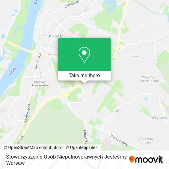 Stowarzyszenie Osób Niepełnosprawnych Jesteśmy map