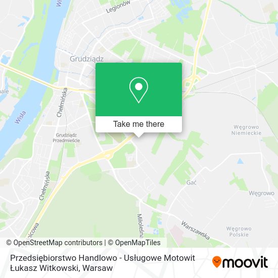 Przedsiębiorstwo Handlowo - Usługowe Motowit Łukasz Witkowski map