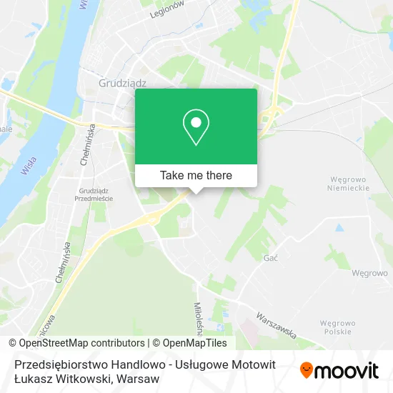 Карта Przedsiębiorstwo Handlowo - Usługowe Motowit Łukasz Witkowski
