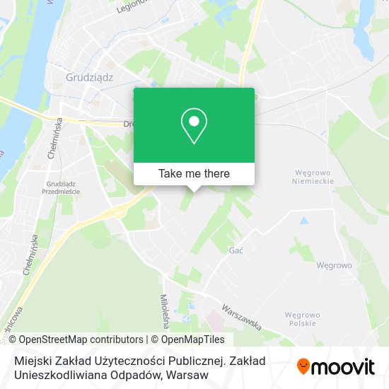 Miejski Zakład Użyteczności Publicznej. Zakład Unieszkodliwiana Odpadów map