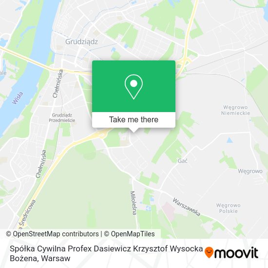 Spółka Cywilna Profex Dasiewicz Krzysztof Wysocka Bożena map