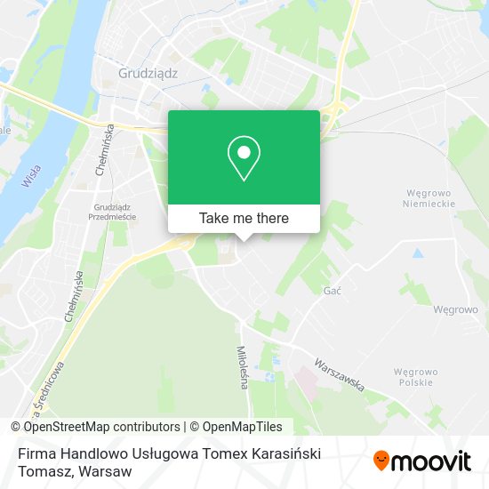 Firma Handlowo Usługowa Tomex Karasiński Tomasz map