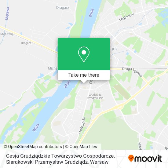 Cesja Grudziądzkie Towarzystwo Gospodarcze. Sierakowski Przemysław Grudziądz map