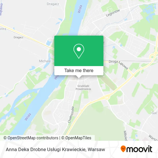 Карта Anna Deka Drobne Usługi Krawieckie