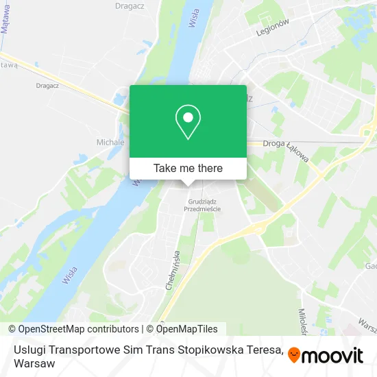Карта Uslugi Transportowe Sim Trans Stopikowska Teresa