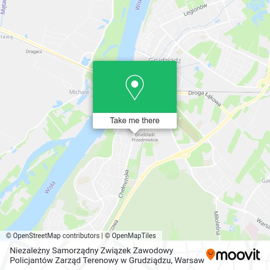 Niezależny Samorządny Związek Zawodowy Policjantów Zarząd Terenowy w Grudziądzu map