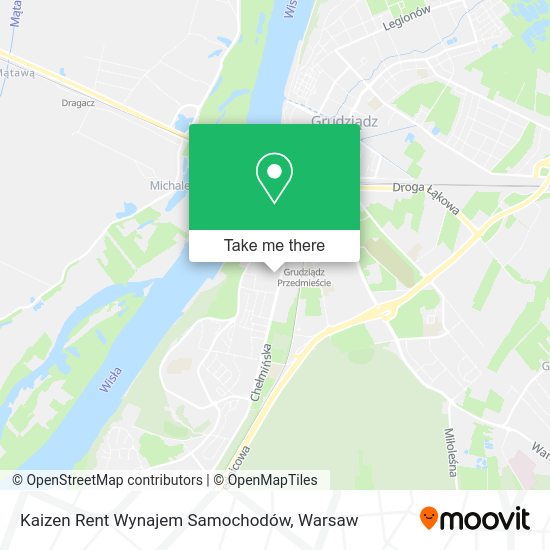 Kaizen Rent Wynajem Samochodów map