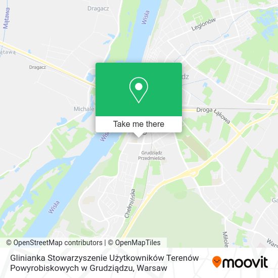 Glinianka Stowarzyszenie Użytkowników Terenów Powyrobiskowych w Grudziądzu map