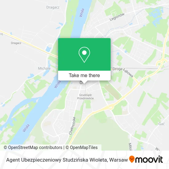 Карта Agent Ubezpieczeniowy Studzińska Wioleta