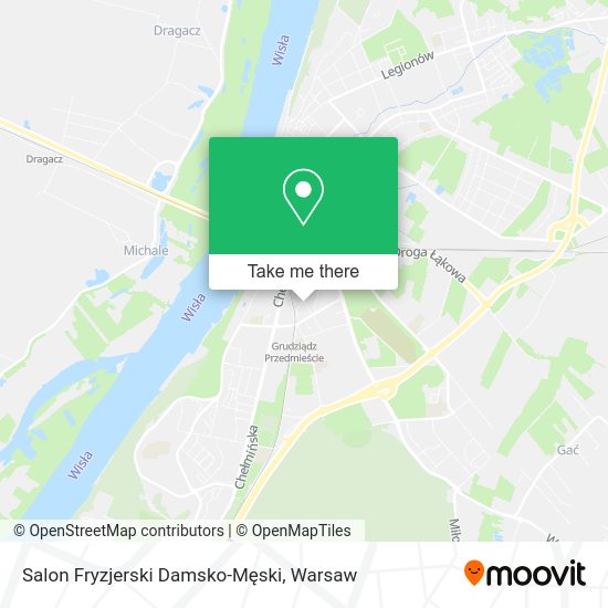 Карта Salon Fryzjerski Damsko-Męski