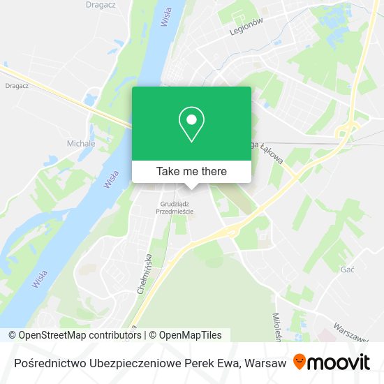 Pośrednictwo Ubezpieczeniowe Perek Ewa map