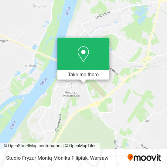 Карта Studio Fryzur Moniq Monika Filipiak