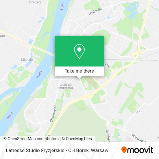 Latresse Studio Fryzjerskie - CH Borek map