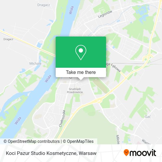 Koci Pazur Studio Kosmetyczne map