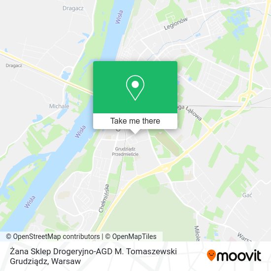 Żana Sklep Drogeryjno-AGD M. Tomaszewski Grudziądz map