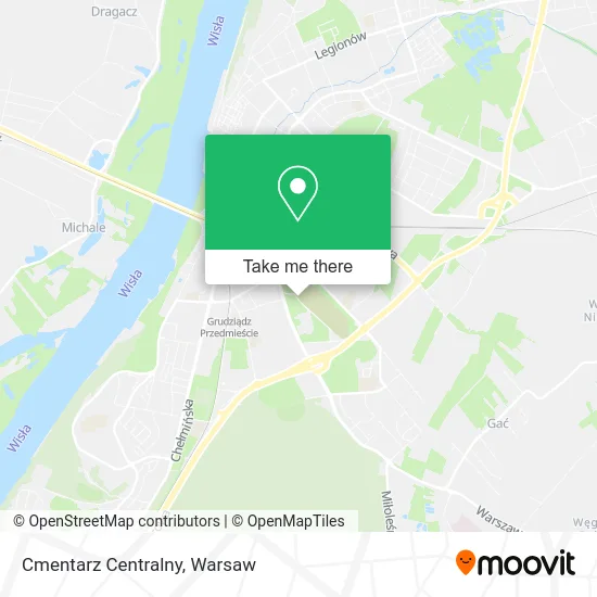 Карта Cmentarz Centralny
