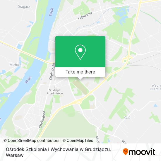 Ośrodek Szkolenia i Wychowania w Grudziądzu map