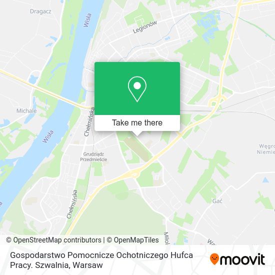 Gospodarstwo Pomocnicze Ochotniczego Hufca Pracy. Szwalnia map