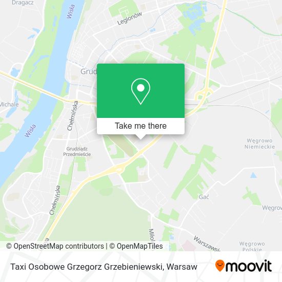 Taxi Osobowe Grzegorz Grzebieniewski map