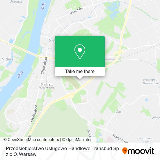 Przedsiebiorstwo Uslugowo Handlowe Transbud Sp z o O map