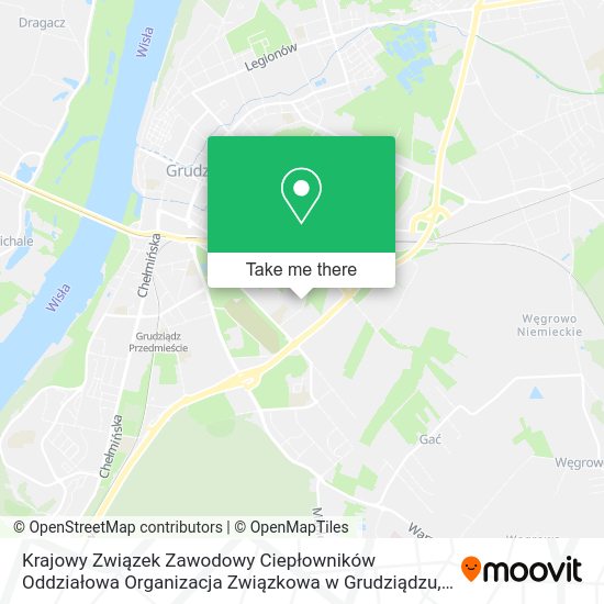 Krajowy Związek Zawodowy Ciepłowników Oddziałowa Organizacja Związkowa w Grudziądzu map