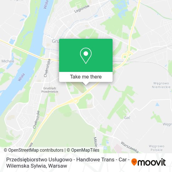 Przedsiębiorstwo Usługowo - Handlowe Trans - Car - Wilemska Sylwia map