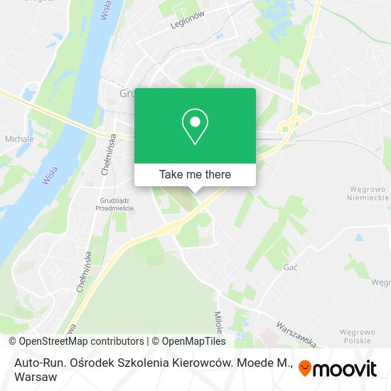 Auto-Run. Ośrodek Szkolenia Kierowców. Moede M. map