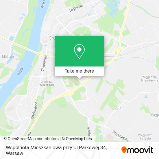 Карта Wspólnota Mieszkaniowa przy Ul Parkowej 34