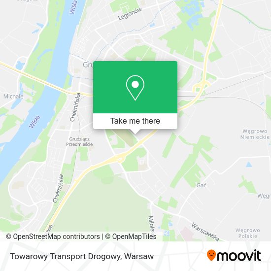 Towarowy Transport Drogowy map