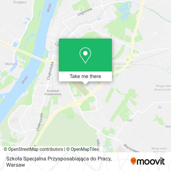 Szkoła Specjalna Przysposabiająca do Pracy map