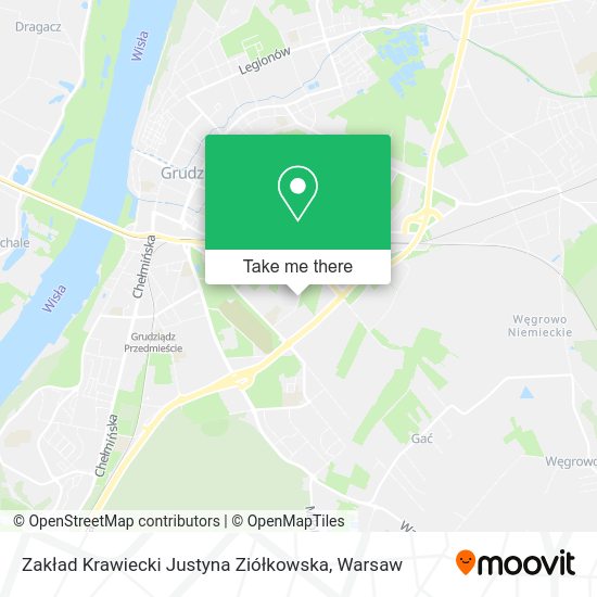 Zakład Krawiecki Justyna Ziółkowska map