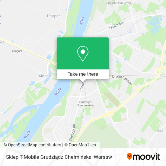 Sklep T-Mobile Grudziądz Chełmińska map