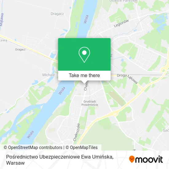 Карта Pośrednictwo Ubezpieczeniowe Ewa Umińska