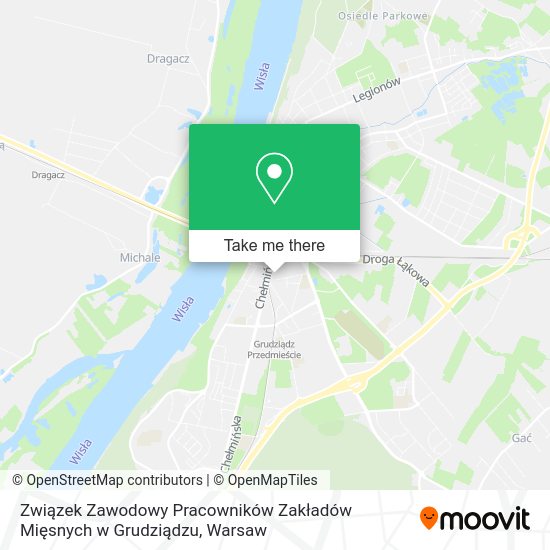 Карта Związek Zawodowy Pracowników Zakładów Mięsnych w Grudziądzu