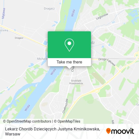 Lekarz Chorób Dziecięcych Justyna Kminikowska map