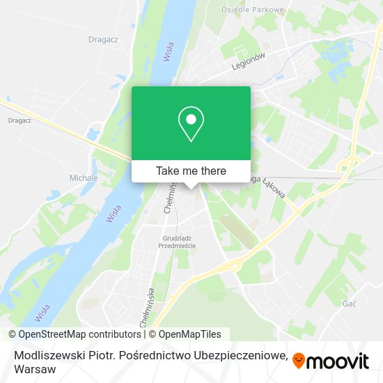 Modliszewski Piotr. Pośrednictwo Ubezpieczeniowe map