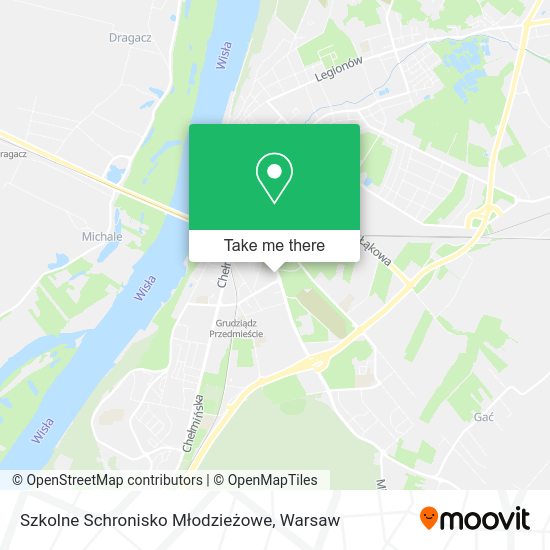 Szkolne Schronisko Młodzieżowe map