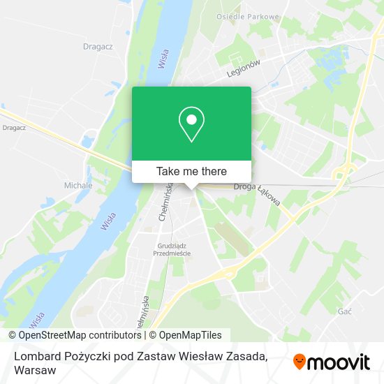 Lombard Pożyczki pod Zastaw Wiesław Zasada map