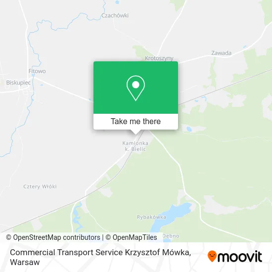 Карта Commercial Transport Service Krzysztof Mówka
