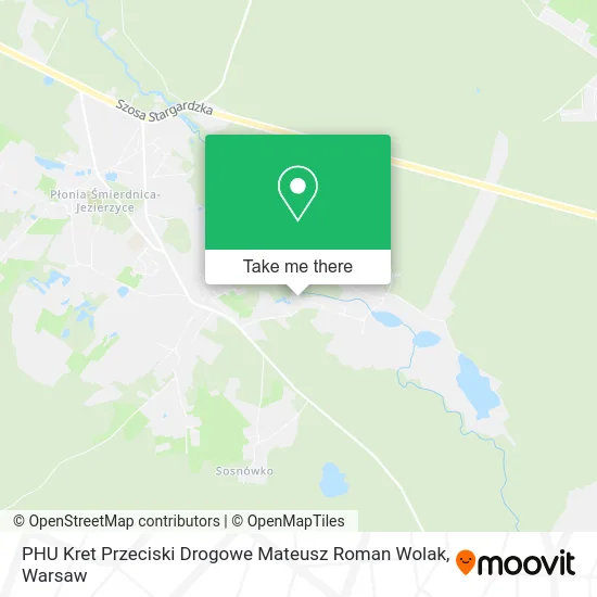 Карта PHU Kret Przeciski Drogowe Mateusz Roman Wolak