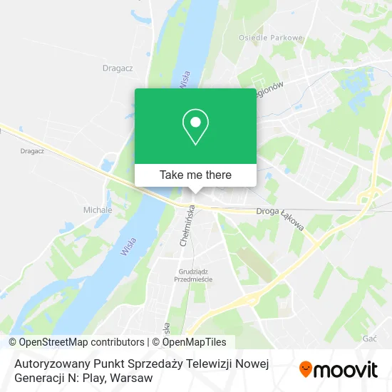 Карта Autoryzowany Punkt Sprzedaży Telewizji Nowej Generacji N: Play