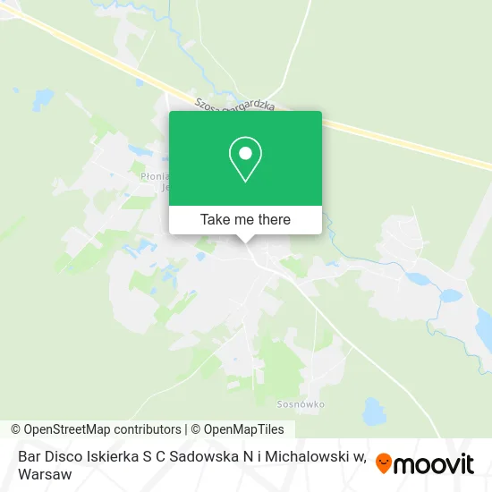Карта Bar Disco Iskierka S C Sadowska N i Michalowski w