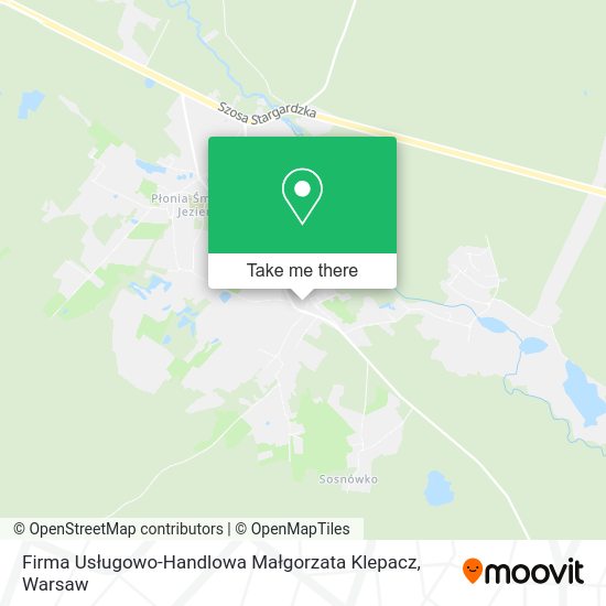 Firma Usługowo-Handlowa Małgorzata Klepacz map