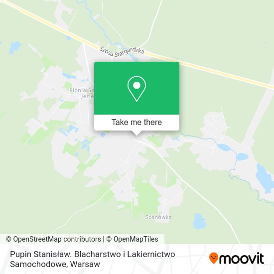 Pupin Stanisław. Blacharstwo i Lakiernictwo Samochodowe map