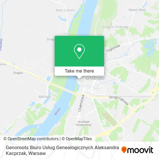Карта Genoroots Biuro Usług Genealogicznych Aleksandra Kacprzak