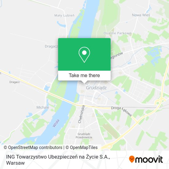 ING Towarzystwo Ubezpieczeń na Życie S.A. map