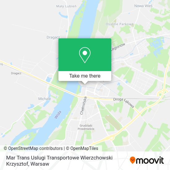 Mar Trans Uslugi Transportowe Wierzchowski Krzysztof map